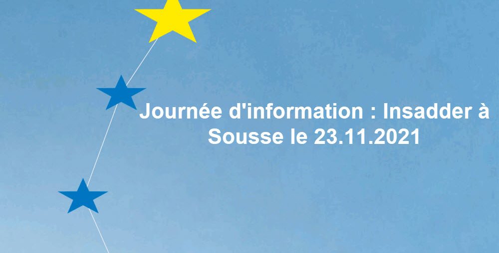 Journée d'information : Insadder à Sousse le 23.11.2021